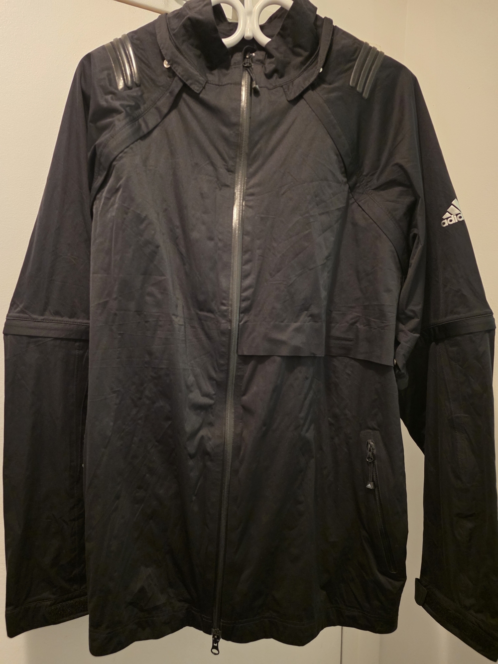 Adidas Men's Black Climaproof Convertible Jacket